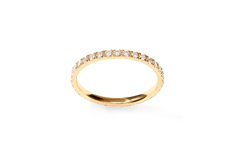 Amore The Eternity Classic 18K Gold Ring w. Diamonds