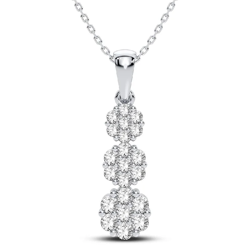 10K 0.75CT Diamond Pendant