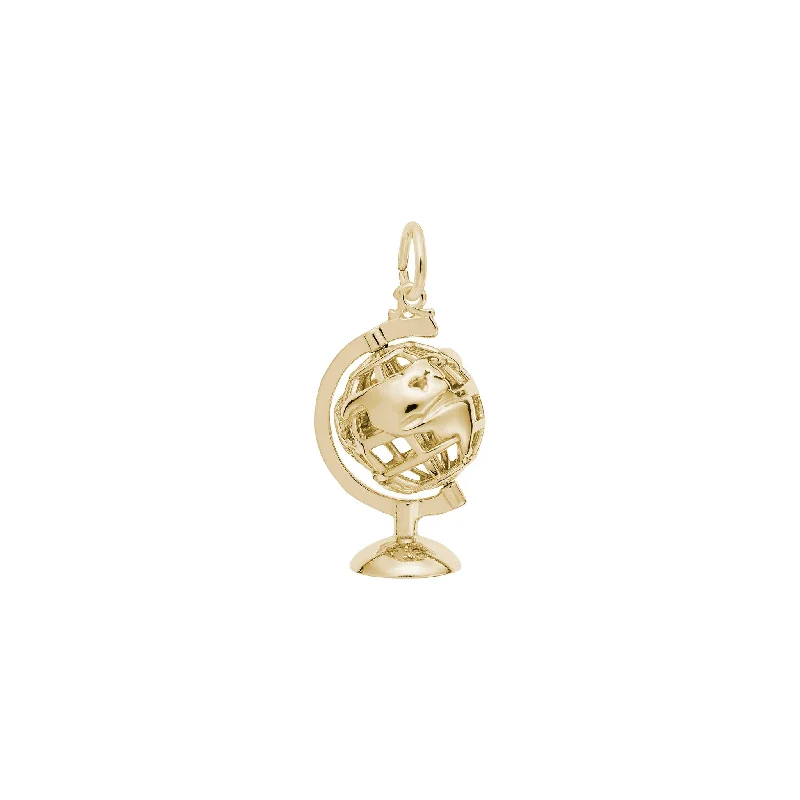 Vintage - Reproduction Cameo Pendant Necklace in Brass for Retro - Style LoversBase Globe Charm Vintage - Reproduction Cameo Pendant Necklace in Brass for Retro - Style LoversBase Globe Charm