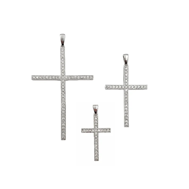 Diamond Cross Pendant (14K)