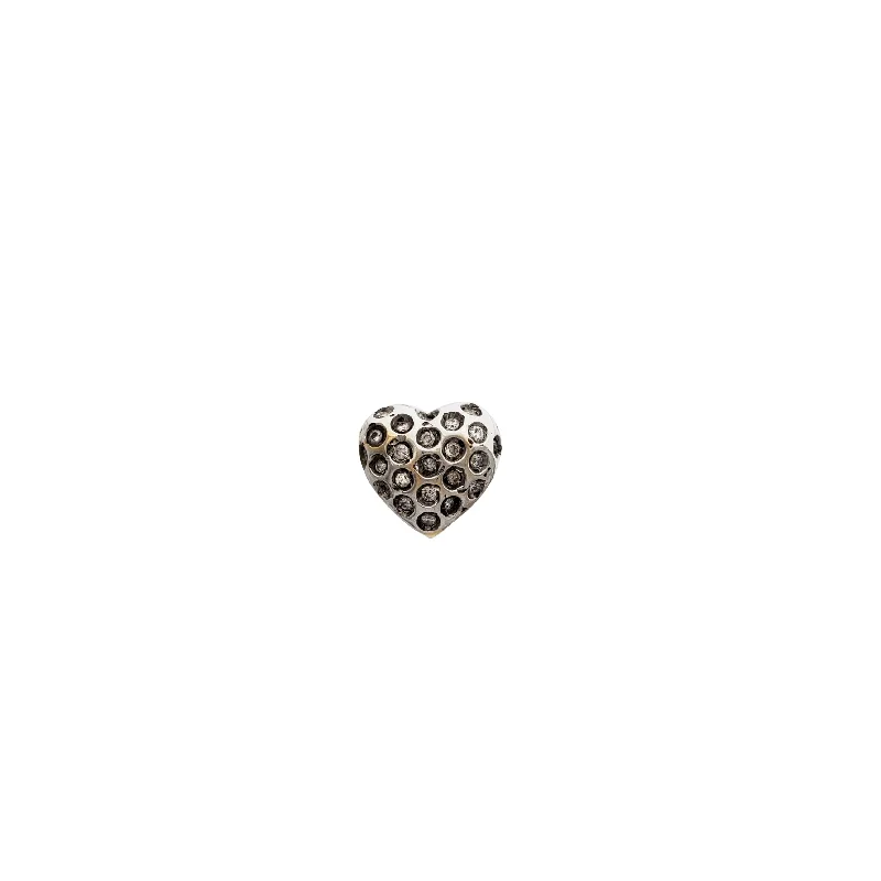 Diamond Puffy Heart Pendant (14K)