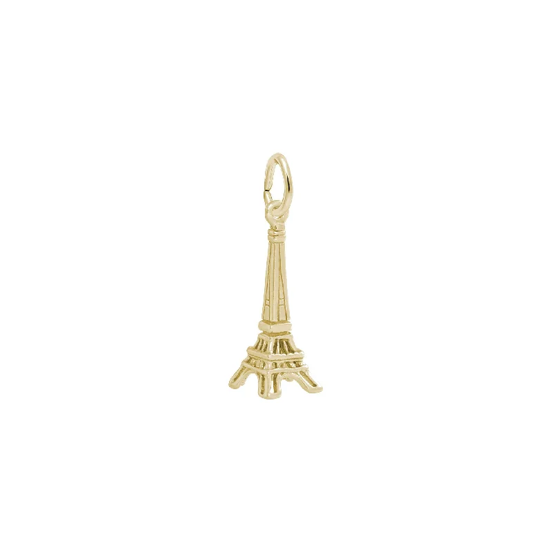 Double - Sided Pendant Necklace with a Photo Insert for Memory - KeepersEiffel Tower Contour Charm Double - Sided Pendant Necklace with a Photo Insert for Memory - KeepersEiffel Tower Contour Charm