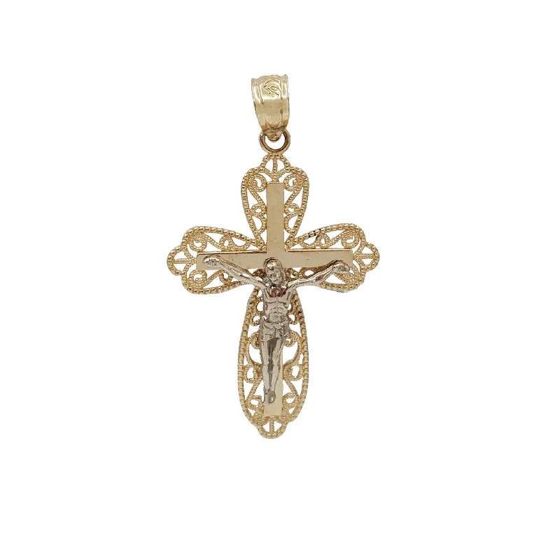 Fancy Cross Pendant (14K)