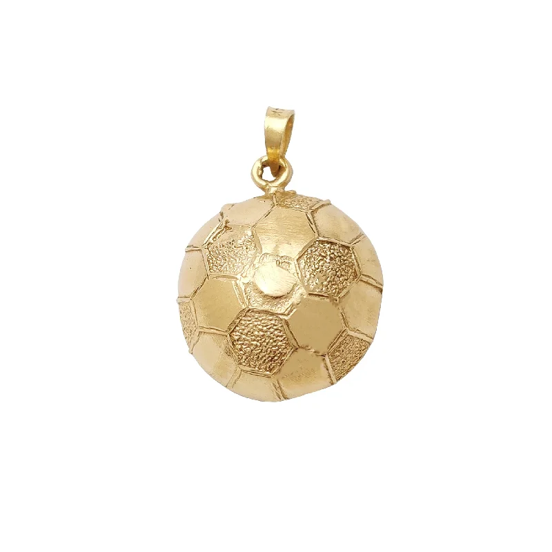 [Football] Soccer Ball Pendant (14K)