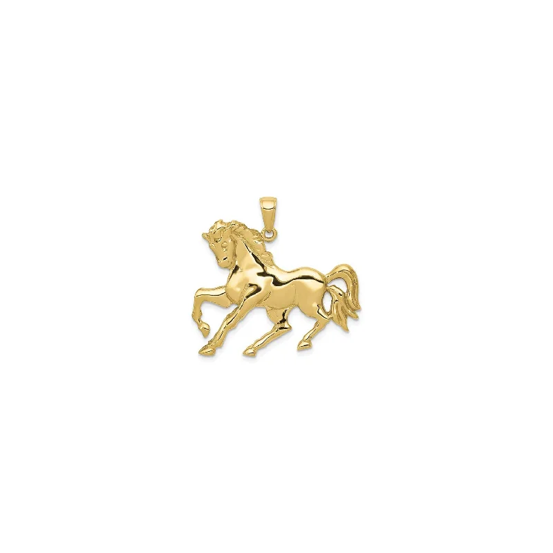 Galloping Horse Pendant (14K)