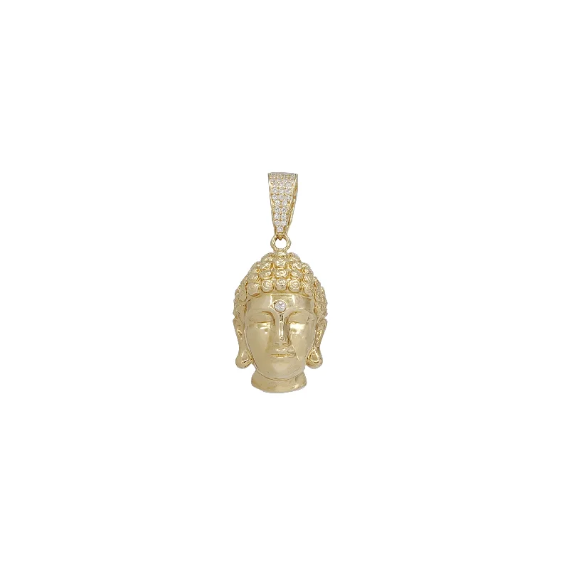 Gautama Buddha Head Pendant (14K)