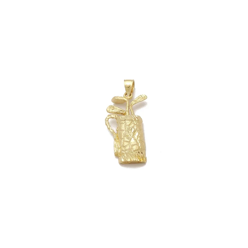 Golf Club Bag Pendant (14K)