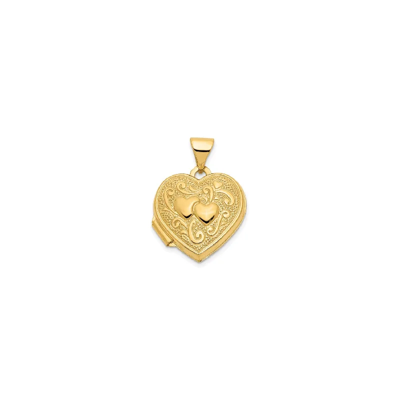 Heart Shape Locket Pendant (14K)