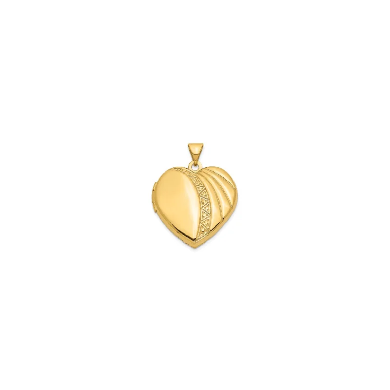 Heart Shape Locket Pendant (14K)