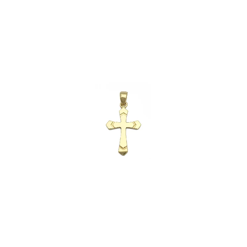 Incised Passion Cross Pendant (14K)