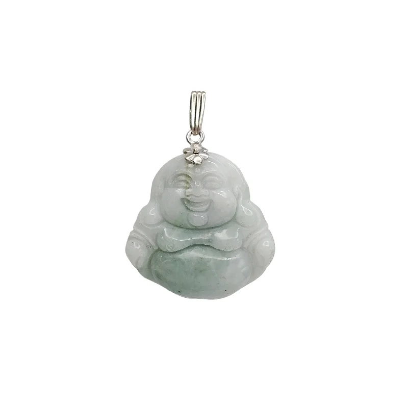 Jade Buddha Pendant (14K)