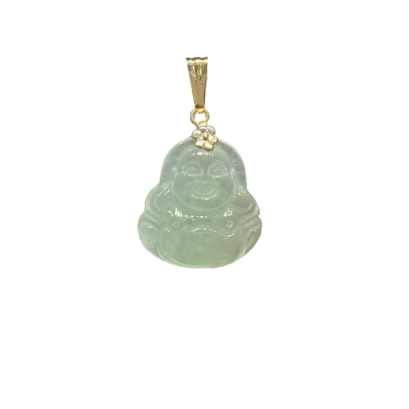 Jade Buddha Pendant (14K)