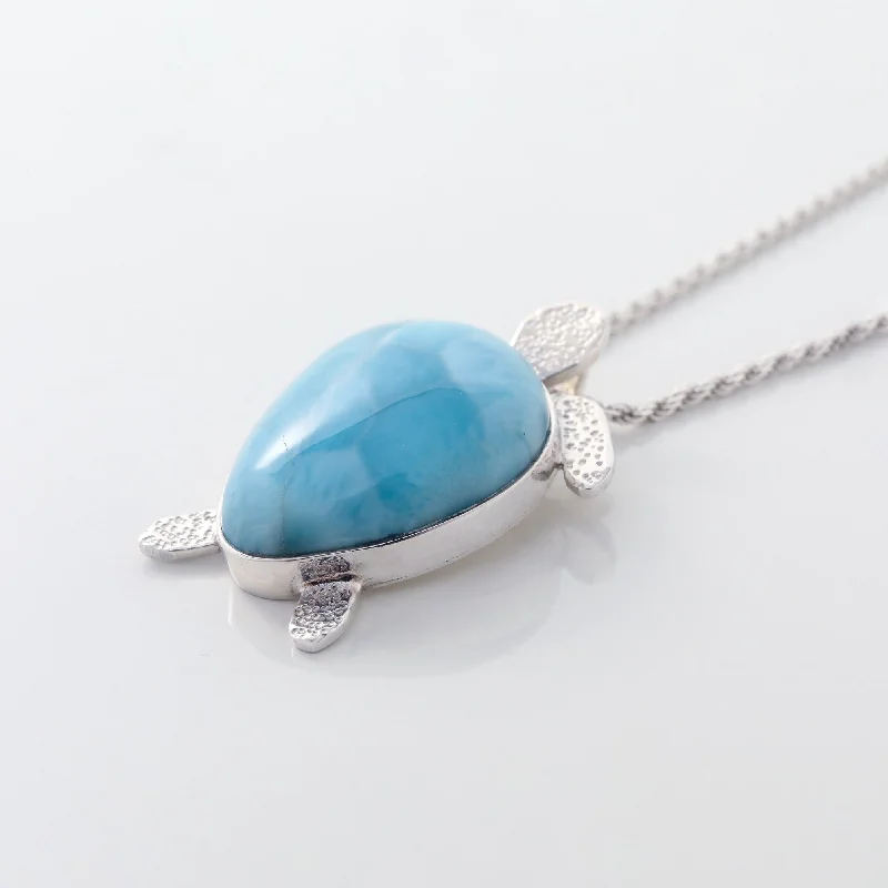 Larimar Turtle Pendant Solara