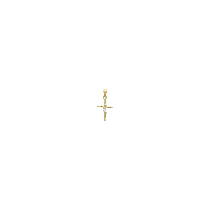 Mini Crucifix Cross Pendant (14K)