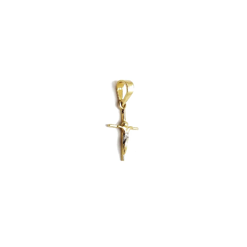 Mini Crucifix Pendant (14K)