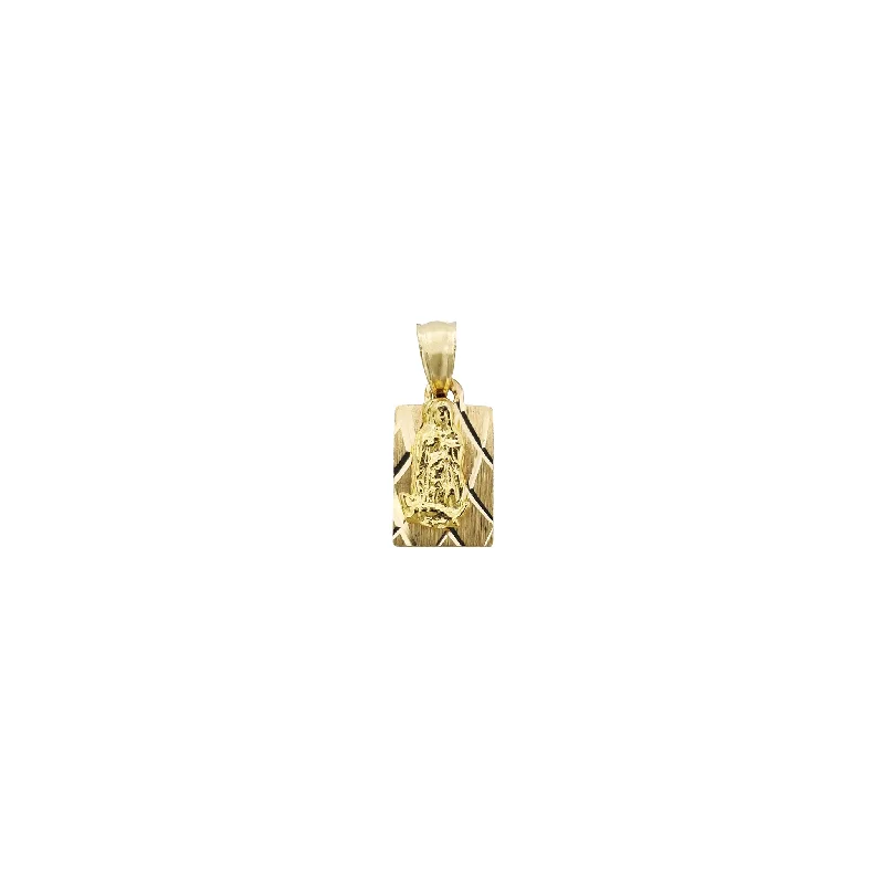 Mini Guadalupe Virgin Pendant (14K)