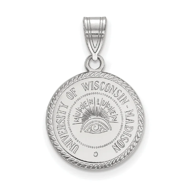 Zodiac Sign Pendant Necklace in Rose Gold for Astrology EnthusiastsSterling Silver U. of Wisconsin Medium Crest Disc Pendant Zodiac Sign Pendant Necklace in Rose Gold for Astrology EnthusiastsSterling Silver U. of Wisconsin Medium Crest Disc Pendant