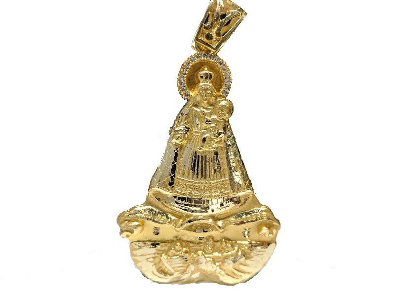 Our Lady of Charity "Caridad" 14K Diamond Cut Pendant