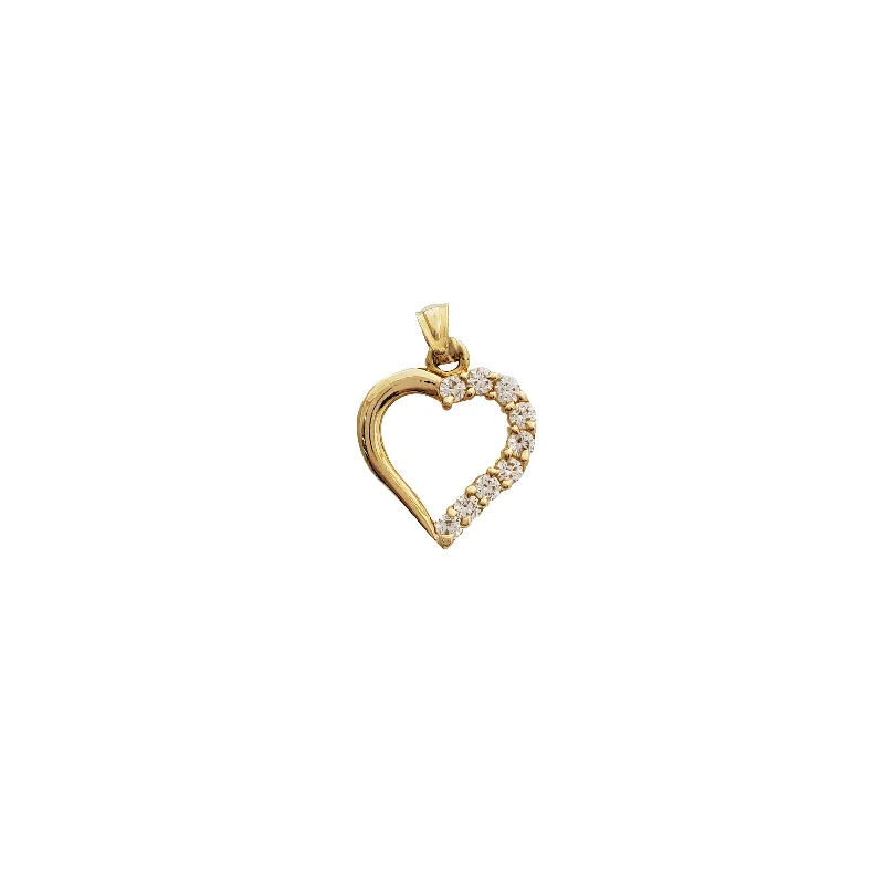 Outline Heart Pendant (14K)