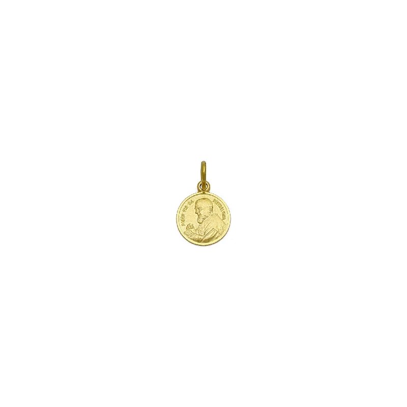 Padre Pio Da Pietrelcina Medallion Pendant (14K)