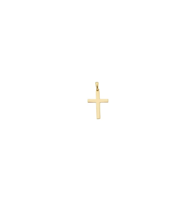 Plain Cross Pendant (14K)