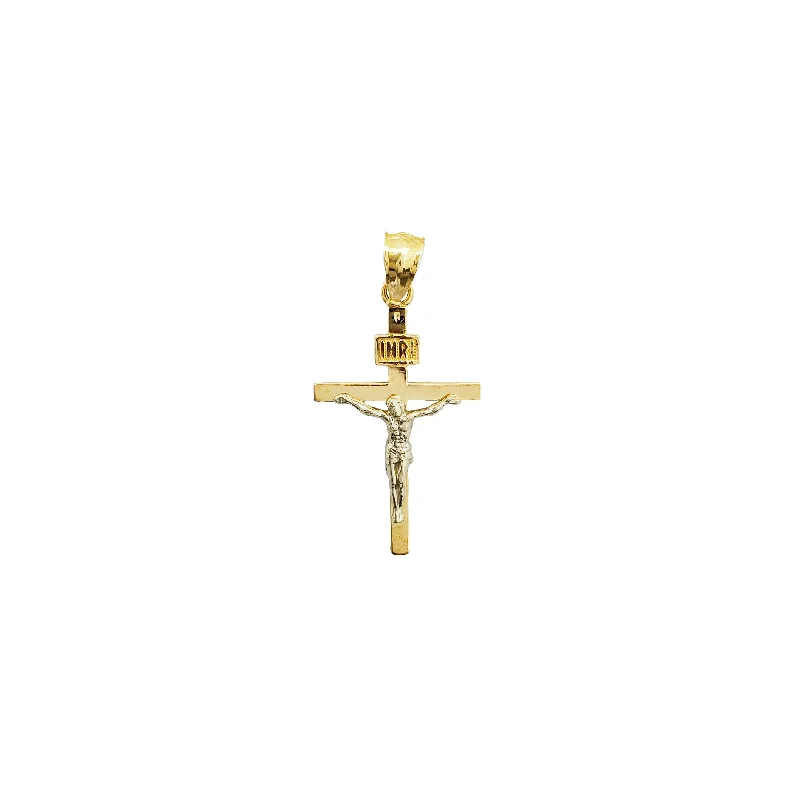 Plain Jesus Cross Pendant (14K)