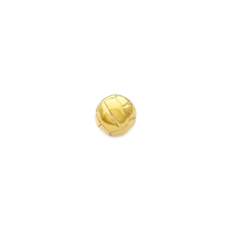 Puffy Volleyball Pendant (14K)