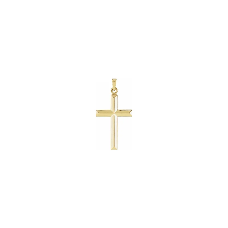 Pyramidal Cross Pendant (14K)