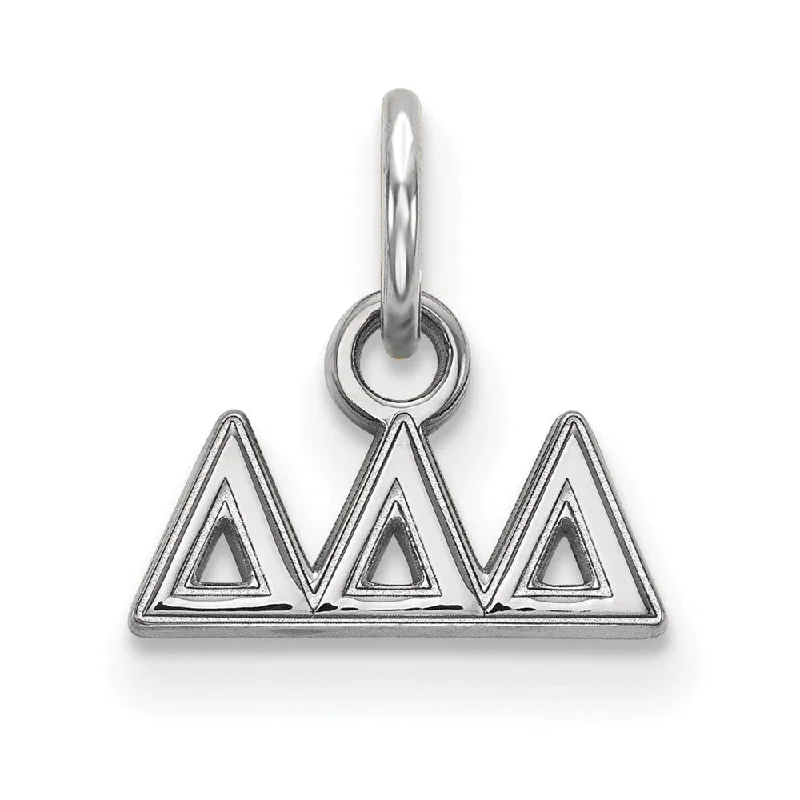 Magnetic - Closure Pendant Necklace with a Hidden Compartment for Secret KeepersSterling Silver Delta Delta Delta XS (Tiny) Greek Letters Charm Magnetic - Closure Pendant Necklace with a Hidden Compartment for Secret KeepersSterling Silver Delta Delta Delta XS (Tiny) Greek Letters Charm