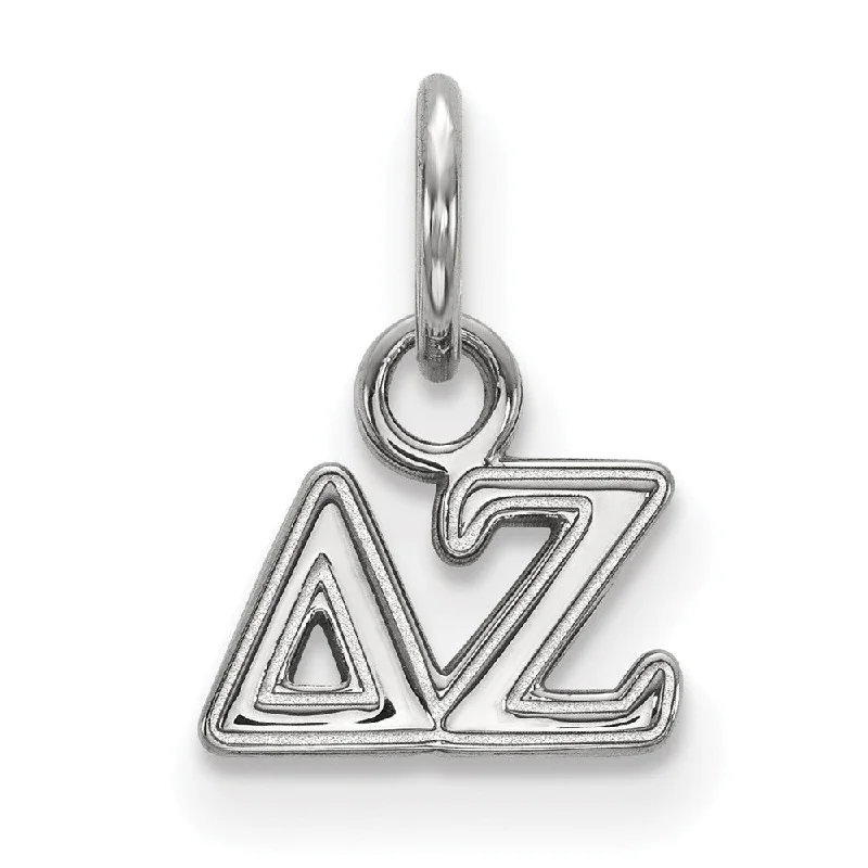 3D - Printed Owl Pendant Necklace in Recycled Plastic for Eco - Conscious FashionistasSterling Silver Delta Zeta XS (Tiny) Greek Letters Charm 3D - Printed Owl Pendant Necklace in Recycled Plastic for Eco - Conscious FashionistasSterling Silver Delta Zeta XS (Tiny) Greek Letters Charm