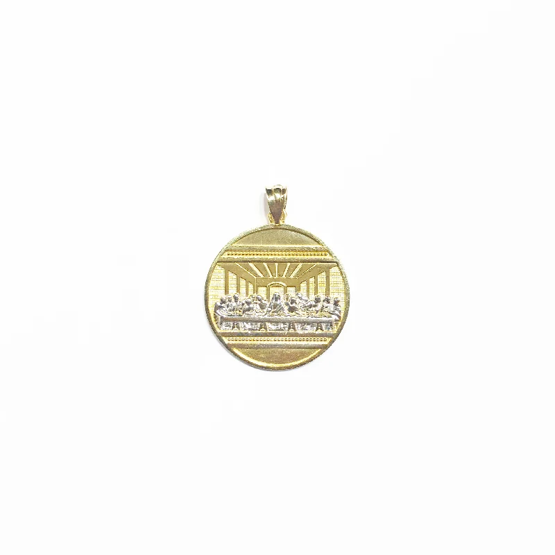 The Last Supper Two-Tone Medallion Pendant (14K)