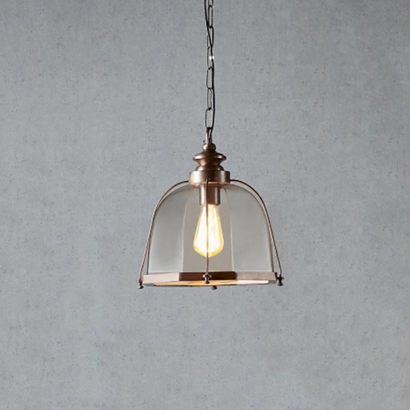 Traditional Glass Cage Pendant Light | Assorted Finishes