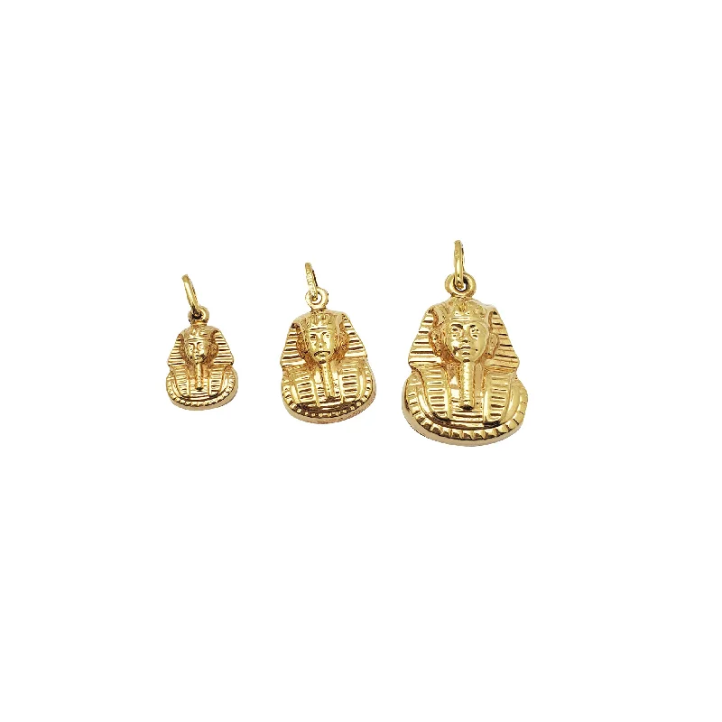 Yellow Gold Egyptian Pharaoh Pendant (14K)