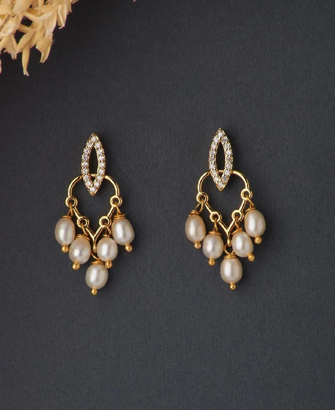 Ethnic Pearl Hanging Pearl Earring