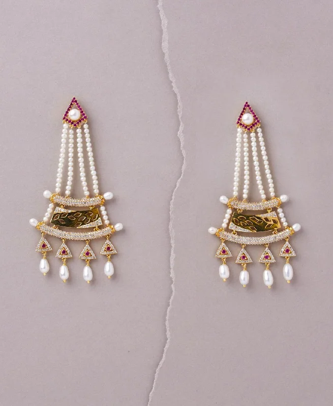 Faiza Regal Chandeliers Earring