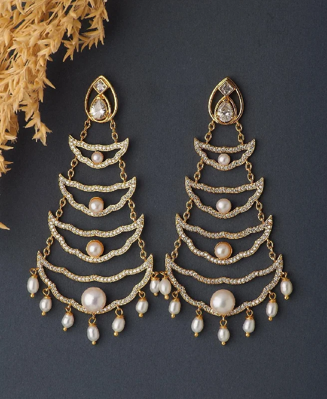 Faiza Regal Chandeliers Earring