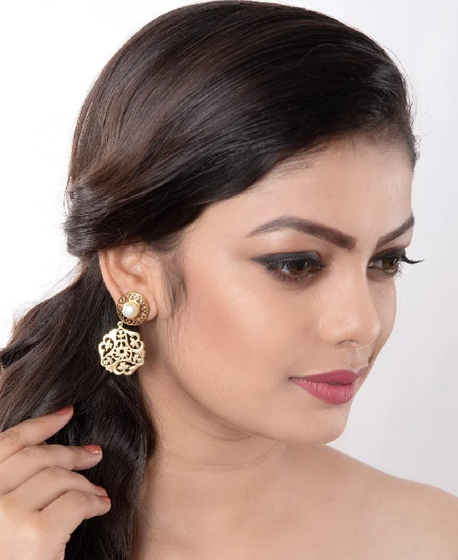 Graceful Silver hanging Earring