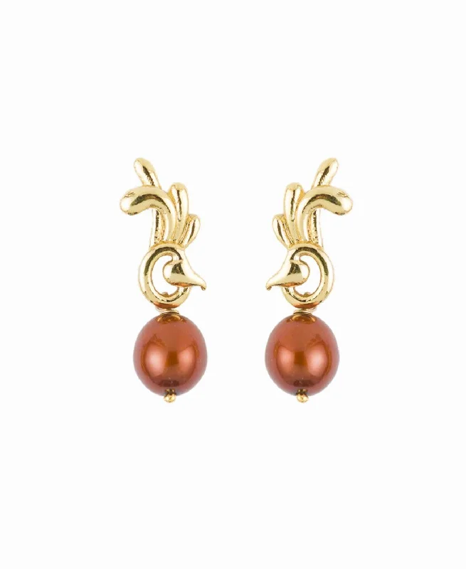 Hanging drop pearl Earrings