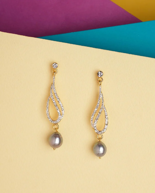 Pearl Essence Dangler Earrings